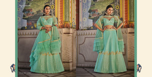 Bachelorette Party Wear Nakkashi Designer Lehenga Choli for Online Sales by Fashion Nation