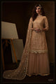 Shaadi Special Beige Net Bridal Wear Sharara Suit - Fashion Nation