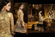 Beautiful MJ43733 Partywear Black Beige Net Georgette Anarkali Lehenga - Fashion Nation