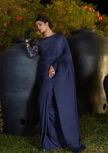 Engagement Party Wear Silk Designer Saree by Fashion Nation