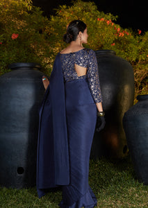Engagement Party Wear Silk Designer Saree -  FashionNation