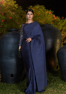 Engagement Party Wear Silk Designer Saree for Online Sales by Fashion Nation