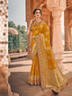 Sangeet Special Yellow Weaving Silk Royal Saree with Blouse by Fashion Nation