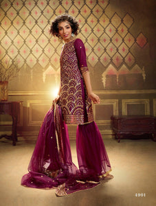 Engagement Wear Designer Gharara Suit for Online Sales by Fashion Nation