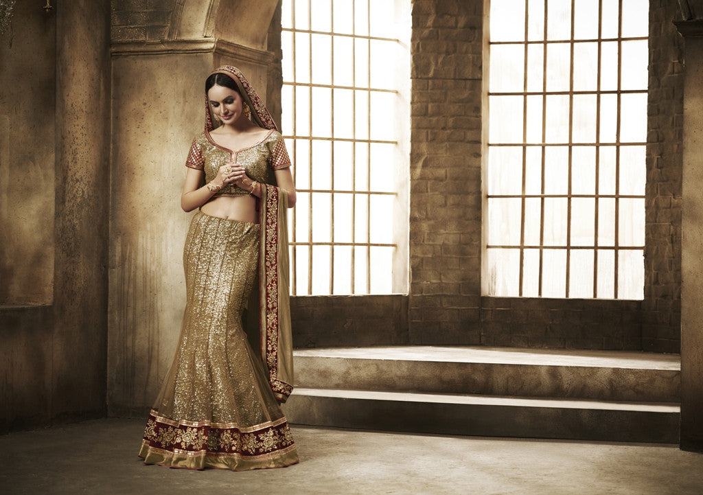 Golden Lehenga Choli - These 15 Beautiful Designs To Get Royal Look