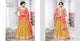 Handcrafted NAK5093 Bridal Yellow Peach Benarasi Silk Jacquard Lehenga Choli - Fashion Nation