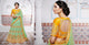 Bright NAK5097 Bridal Pista Green Yellow Handloom Silk Chiffon Lehenga Choli - Fashion Nation