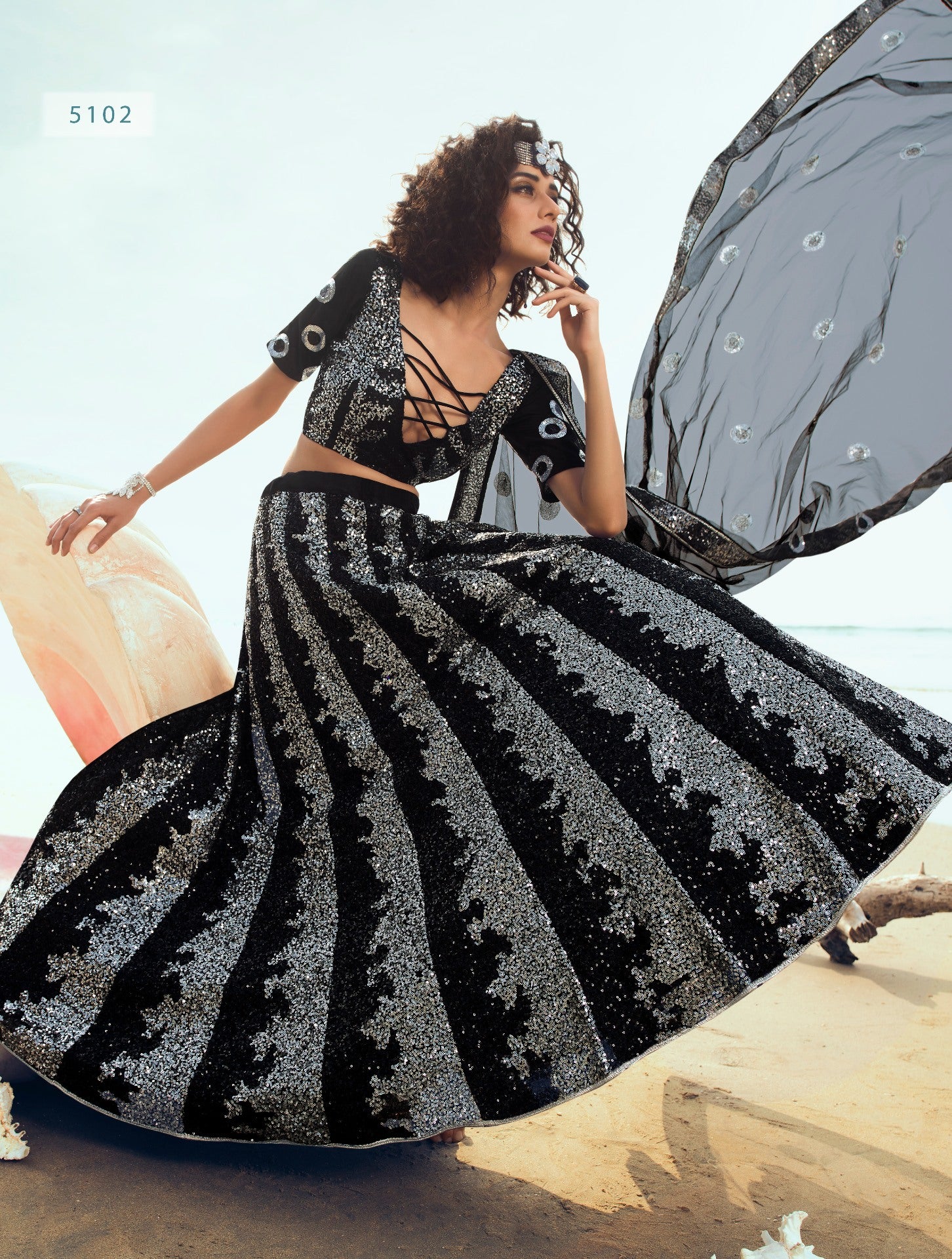 Black Sequins Net Lehenga Choli for Women Ready to Wear Custom - Etsy |  Black lehenga, Stylish dresses, Party wear indian dresses