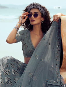 Ceremonial Special Designer Evening Party Wear Lehenga Choli for Online Sales by Fashion Nation