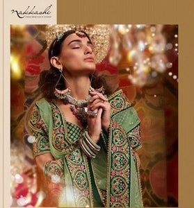 Nakkashi Reception Wear Designer Lehenga Choli