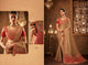 Ethnic IW10214 Beige Banarasi Maroon Raw Silk Saree - Fashion Nation