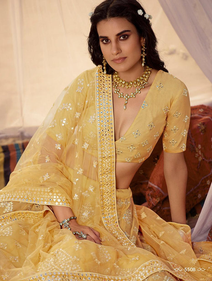 Haldi Special Party Wear Designer Lehenga Choli - Fashion Nation