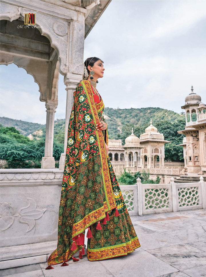 Mehendi Special Bandhej Patola Silk Saree - Fashion Nation