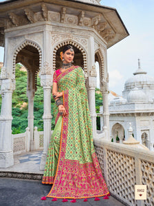 Shaadi & Mehndi Function Wear Designer Silk Saree | Fashion Nation