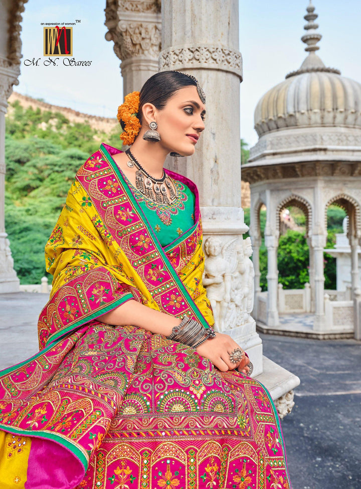 Haldi Wear Designer Silk Saree - Fashion Nation