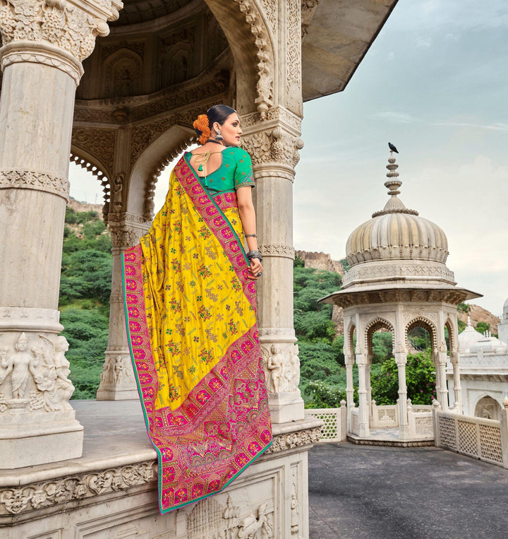 Haldi Wear Designer Silk Saree - Fashion Nation