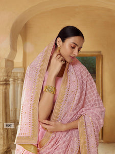 Pink Designer Saree @ Best Prices by Fashion Nation