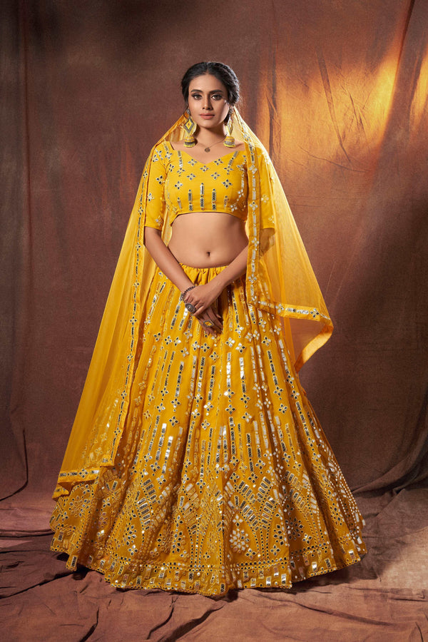 Haldi Function Wear Designer Lehenga Choli - Fashion Nation