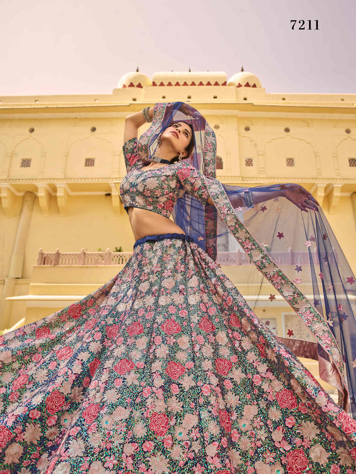 Evening Party Wear Designer Lehenga Choli - Fashion Nation