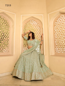 Afternoon Party Wear Designer Lehenga Choli for Online Sales | FashionNation