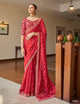 Sagaai Party Wear Organza Designer Saree for Online Sales by Fashion Nation