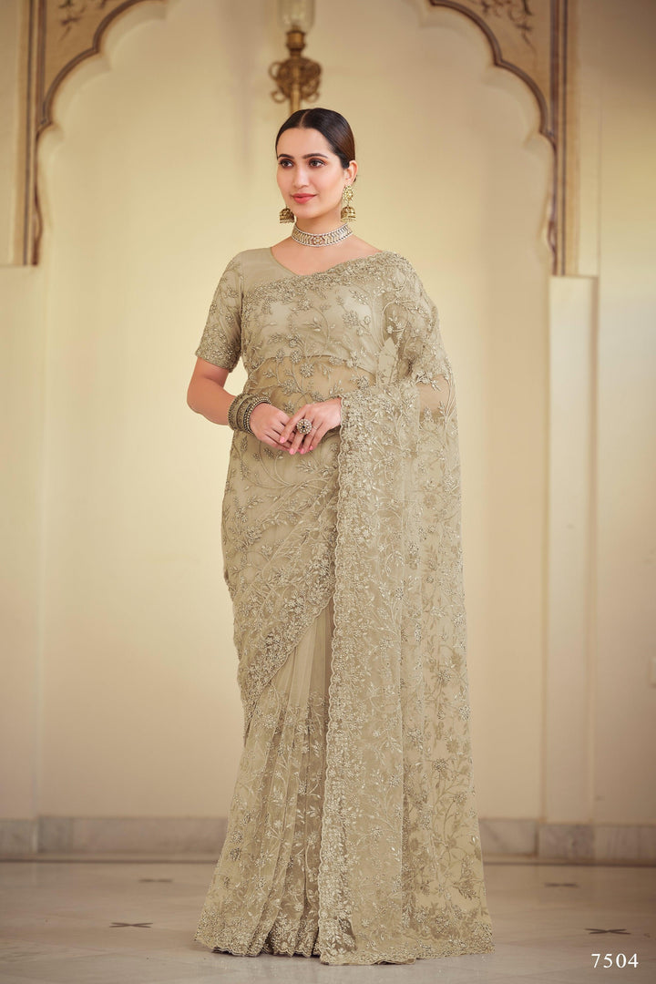 Bachelorette Party Wear Designer Saree - Fashion Nation