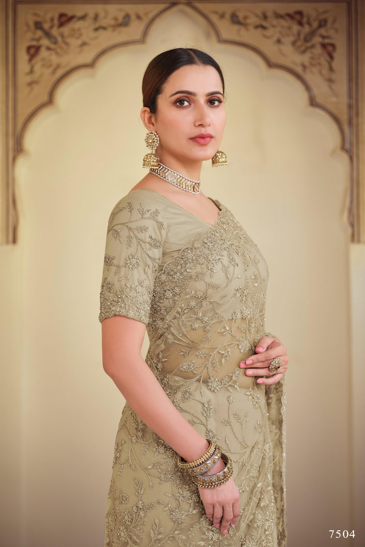 Bachelorette Party Wear Designer Saree - Fashion Nation