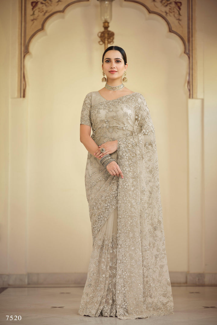 Bachelorette Party Wear Designer Saree - Fashion Nation
