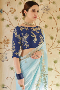 Roka Shaadi Party Organza Designer Saree by Fashion Nation