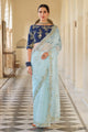 Roka Shaadi Party Organza Designer Saree for Online Sales by Fashion Nation