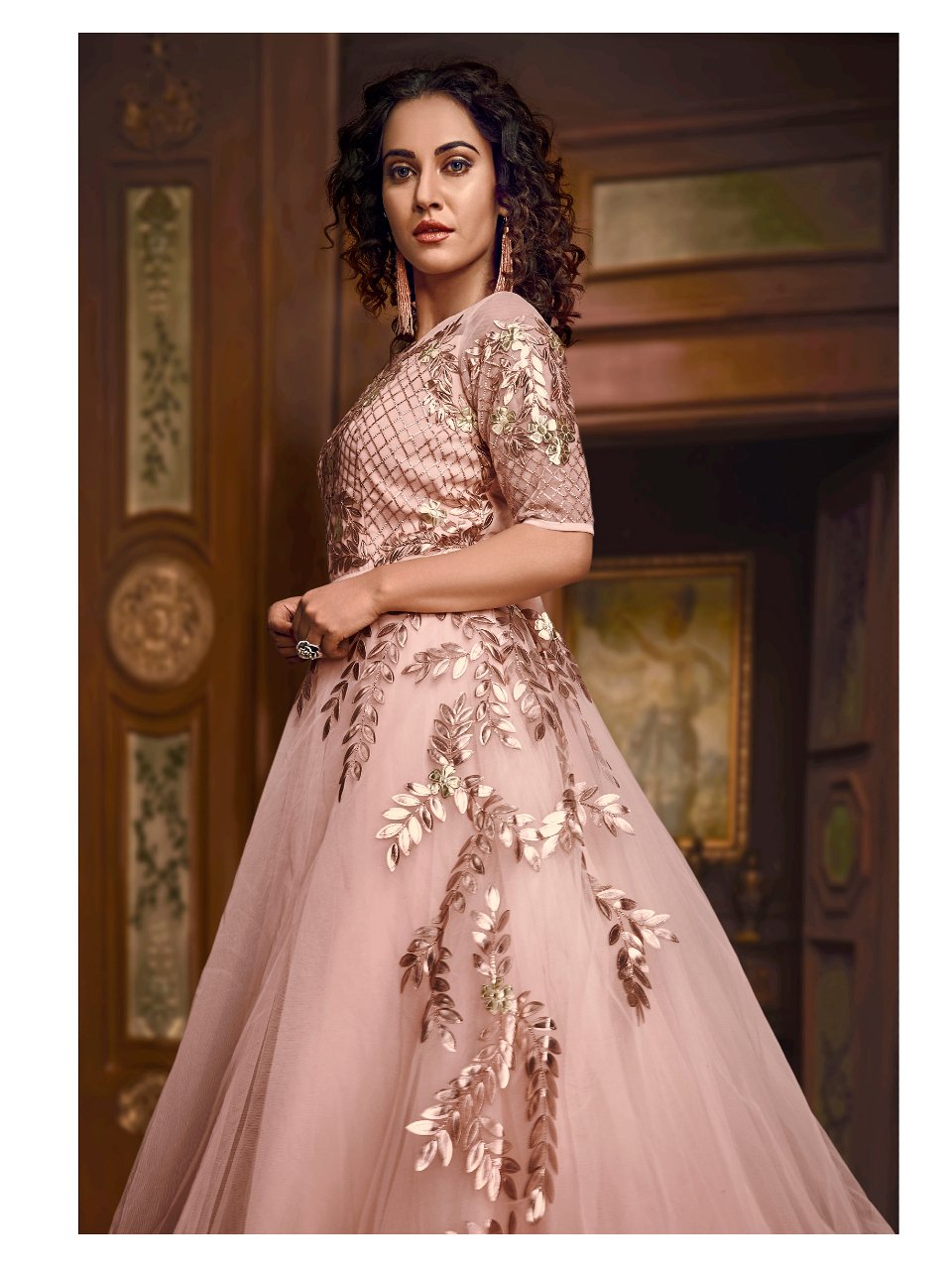 Maryam Hussain Net Premium Dress – Pakiclothing