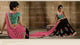 NAK9024 Designer Vikram Phadnis Nakkashi Black Pink Georgette Saree - Fashion Nation