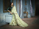 Graceful ADA513 Designer Pistachio Green Charmeuse Silk Saree - Fashion Nation