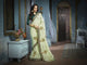 Graceful ADA513 Designer Pistachio Green Charmeuse Silk Saree - Fashion Nation