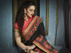 Special Partywear ADA519 Designer Black Peach Silk Saree - Fashion Nation