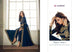Party Wear 8206 Indo Western Blue Georgette Silk Anarkali Suit with Pants - Fashion Nation