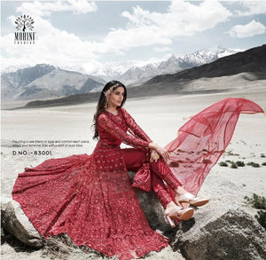 Party Wear Indo Western Front Slit Gown with Pants at Cheapest Prices by Fashion Nation