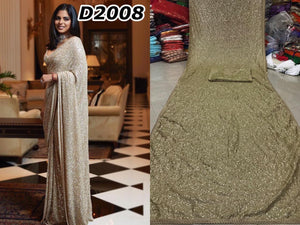 Cocktail Wear Isha RS Bollywood Inspired Beige Silk Saree - Fashion Nation