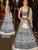 KF3598 Alia Bhatt Bollywood Inspired Black White Silk Net Lehenga Choli - Fashion Nation