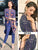 Kajal Aggarwal KF3664 Bollywood Inspired Blue Silk Jacket Style Pant Suit - Fashion Nation