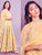Pooja Hegde Indo Western KF3743 Bollywood Inspired Yellow Silk Anarkali - Fashion Nation
