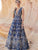 Designer Indo Western KF3759 Bollywood Inspired Blue Silk Gown - Fashion Nation