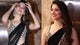 Tamannaah Bhatia KF3884 Bollywood Inspired Pastel Black Georgette Saree - Fashion Nation