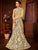 Party Wear LH10702 Designer Golden Beige Net Jacquard Lehenga Saree by Fashion Nation