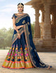 Ethnic MAI12002 Wedding Special Blue Banarasi Jacquard Silk Lehenga Choli - Fashion Nation