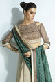 Fashionable MIS06 Elegant Green Beige Handloom Silk Saree - Fashion Nation