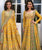 Celebrity Prachi Desai Bollywood Inspired Yellow Green Silk Net Anarkali Suit - Fashion Nation