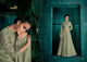 Trendy ROZ51016 Indo Western Green Silk Floor Length Gown - Fashion Nation