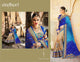 Ethnic Kimora SA66 Bridal Shaded Blue Beige Tussar Silk Saree - Fashion Nation