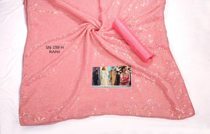 Party Wear KF3840 Bollywood Inspired Pink Silk Georgette Saree - Fashion Nation